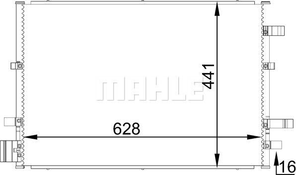 MAHLE AC 690 000S - Кондензатор, климатизация vvparts.bg