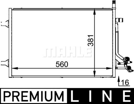 MAHLE AC 692 000P - Кондензатор, климатизация vvparts.bg