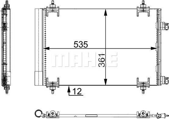 MAHLE AC 668 000S - Кондензатор, климатизация vvparts.bg