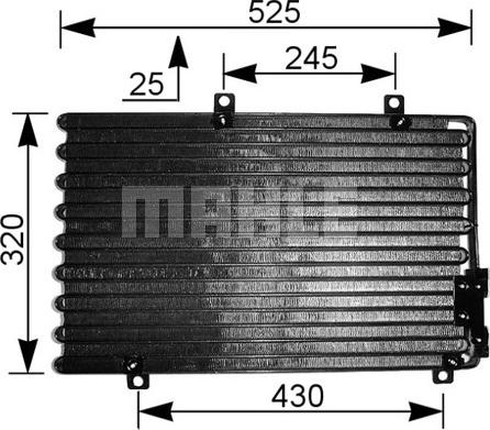 MAHLE AC 195 000S - Кондензатор, климатизация vvparts.bg