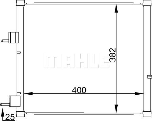 MAHLE AC 184 000S - Кондензатор, климатизация vvparts.bg