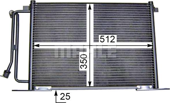 MAHLE AC 183 000S - Кондензатор, климатизация vvparts.bg