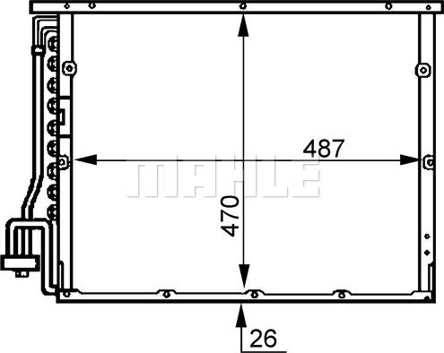 MAHLE AC 179 000S - Кондензатор, климатизация vvparts.bg