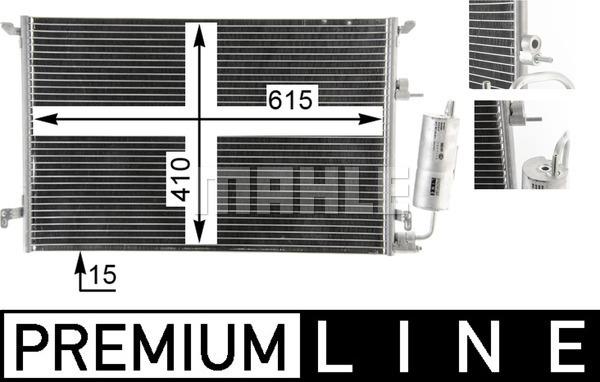 MAHLE AC 859 000P - Кондензатор, климатизация vvparts.bg