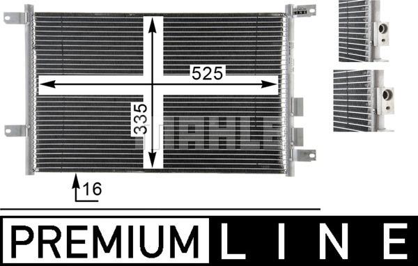 MAHLE AC 804 000P - Кондензатор, климатизация vvparts.bg