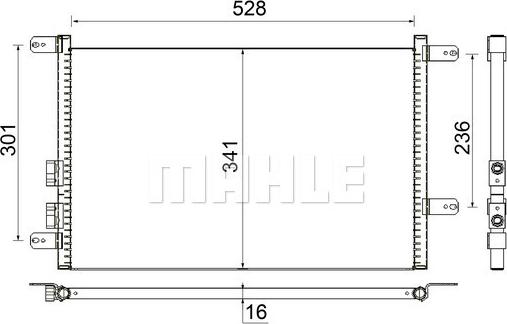 MAHLE AC 804 000S - Кондензатор, климатизация vvparts.bg