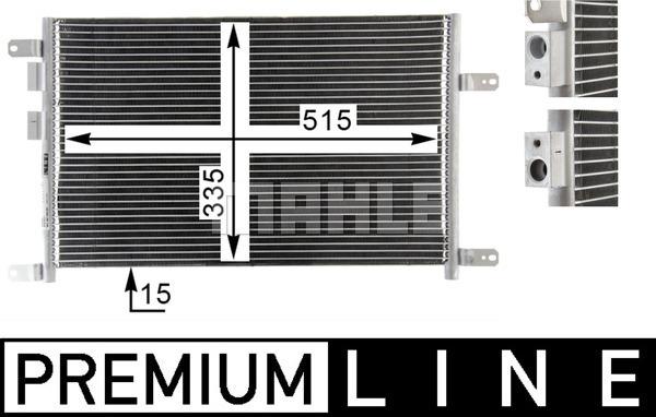 MAHLE AC 834 000P - Кондензатор, климатизация vvparts.bg