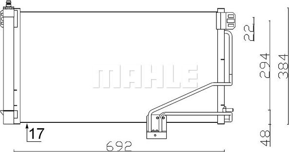 MAHLE AC 347 001S - Кондензатор, климатизация vvparts.bg