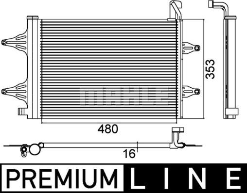 MAHLE AC 359 000P - Кондензатор, климатизация vvparts.bg