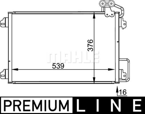 MAHLE AC 304 000P - Кондензатор, климатизация vvparts.bg