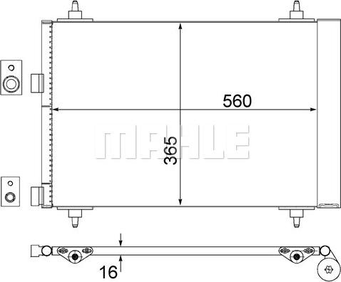 MAHLE AC 315 000S - Кондензатор, климатизация vvparts.bg