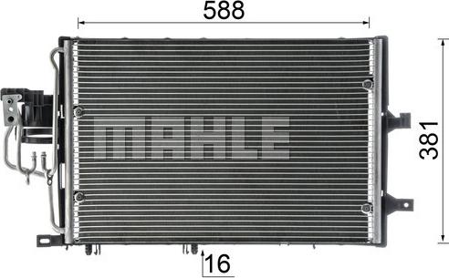 MAHLE AC 310 000S - Кондензатор, климатизация vvparts.bg