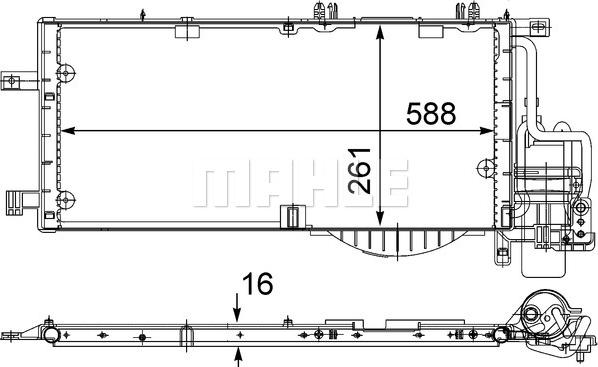 MAHLE AC 336 000S - Кондензатор, климатизация vvparts.bg