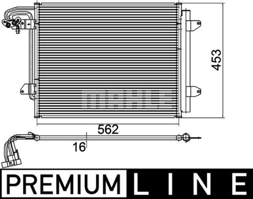 MAHLE AC 325 000P - Кондензатор, климатизация vvparts.bg