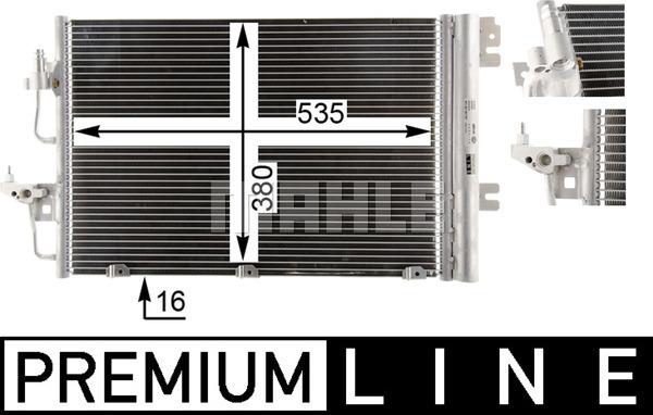 MAHLE AC 377 000P - Кондензатор, климатизация vvparts.bg