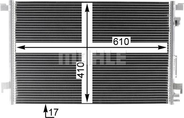 MAHLE AC 294 000P - Кондензатор, климатизация vvparts.bg