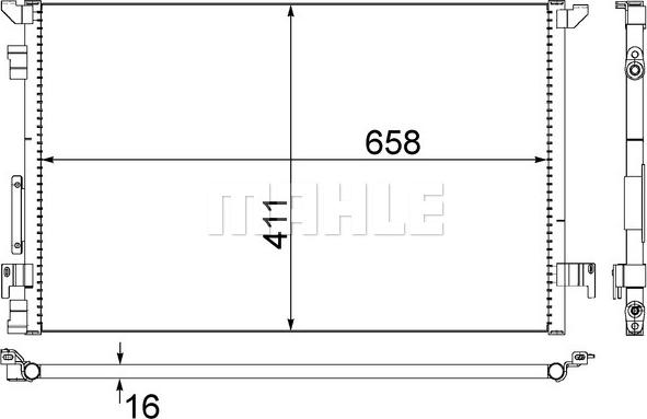 MAHLE AC 294 000S - Кондензатор, климатизация vvparts.bg