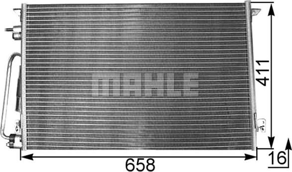 MAHLE AC 295 000P - Кондензатор, климатизация vvparts.bg