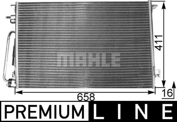 MAHLE AC 295 000P - Кондензатор, климатизация vvparts.bg