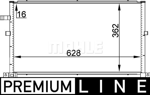 MAHLE AC 296 000P - Кондензатор, климатизация vvparts.bg