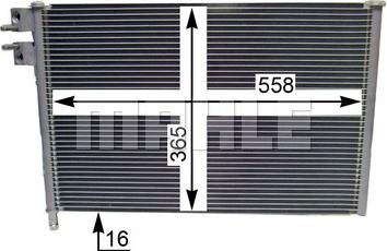 MAHLE AC 298 000P - Кондензатор, климатизация vvparts.bg