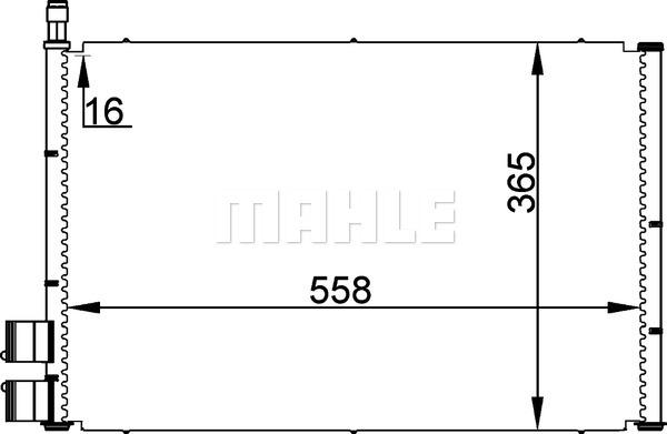 MAHLE AC 298 000P - Кондензатор, климатизация vvparts.bg