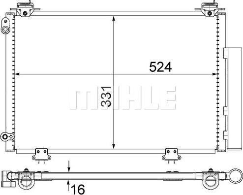 MAHLE AC 292 000S - Кондензатор, климатизация vvparts.bg