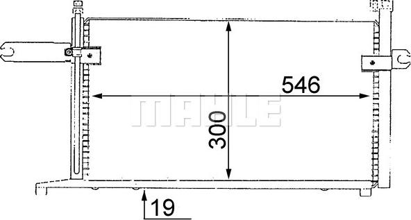 MAHLE AC 240 000S - Кондензатор, климатизация vvparts.bg