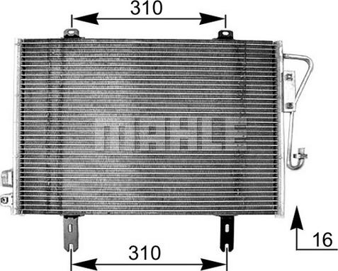 MAHLE AC 253 000S - Кондензатор, климатизация vvparts.bg