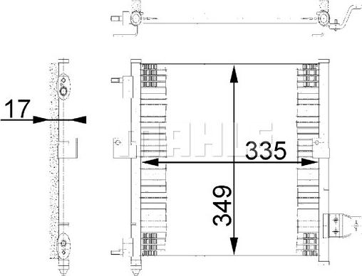 MAHLE AC 264 000S - Кондензатор, климатизация vvparts.bg