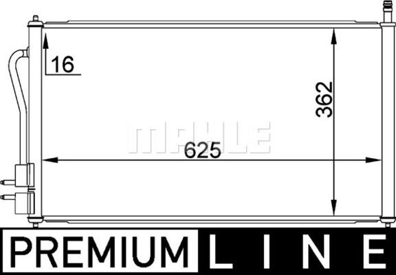 MAHLE AC 218 000P - Кондензатор, климатизация vvparts.bg