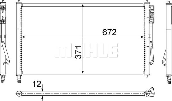 MAHLE AC 218 000S - Кондензатор, климатизация vvparts.bg