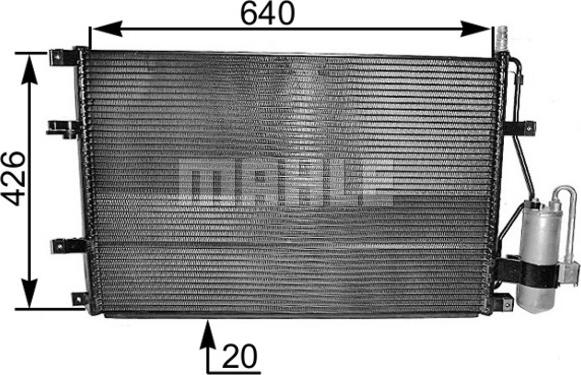 MAHLE AC 227 000S - Кондензатор, климатизация vvparts.bg