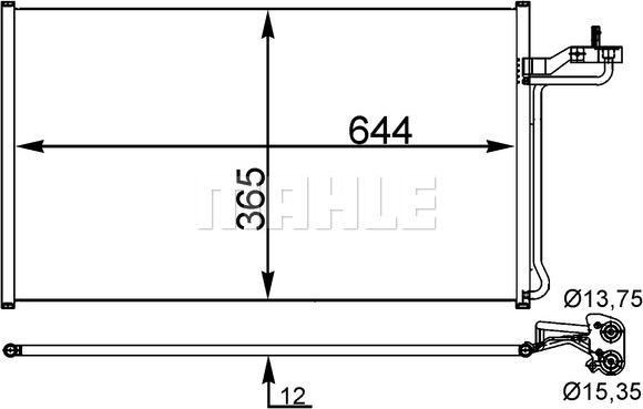 MAHLE AC 27 000S - Кондензатор, климатизация vvparts.bg