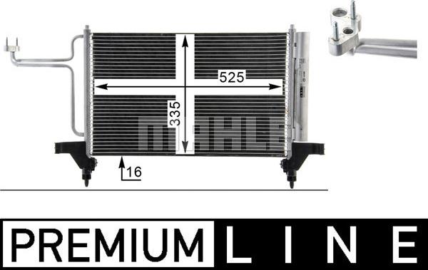 MAHLE AC 790 000P - Кондензатор, климатизация vvparts.bg