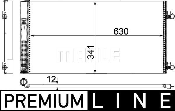 MAHLE AC 751 000P - Кондензатор, климатизация vvparts.bg