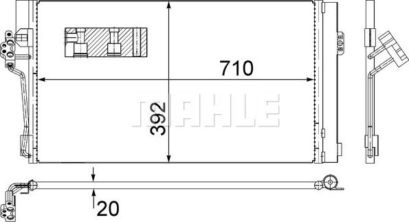 MAHLE AC 762 000S - Кондензатор, климатизация vvparts.bg