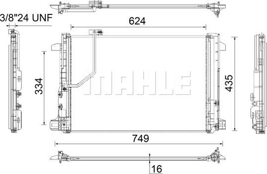 MAHLE AC 786 000P - Кондензатор, климатизация vvparts.bg