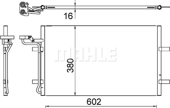 MAHLE AC 725 000S - Кондензатор, климатизация vvparts.bg