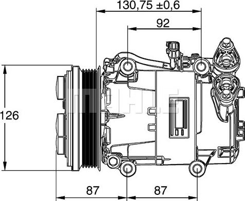 MAHLE ACP 54 000P - Компресор, климатизация vvparts.bg