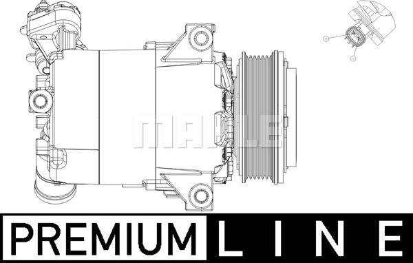 MAHLE ACP 556 000P - Компресор, климатизация vvparts.bg