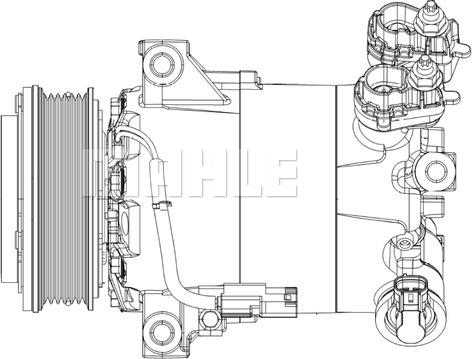 MAHLE ACP 556 000P - Компресор, климатизация vvparts.bg