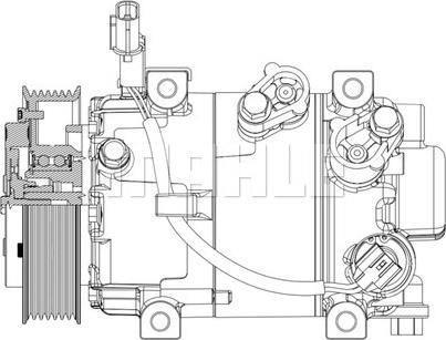 MAHLE ACP 632 000P - Компресор, климатизация vvparts.bg