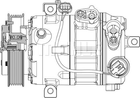 MAHLE ACP 637 000P - Компресор, климатизация vvparts.bg