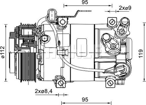 MAHLE ACP 1461 000P - Компресор, климатизация vvparts.bg