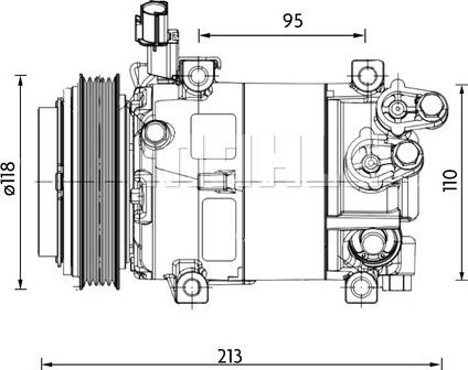 MAHLE ACP 1468 000P - Компресор, климатизация vvparts.bg