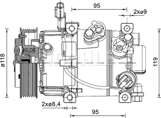 MAHLE ACP 1463 000P - Компресор, климатизация vvparts.bg