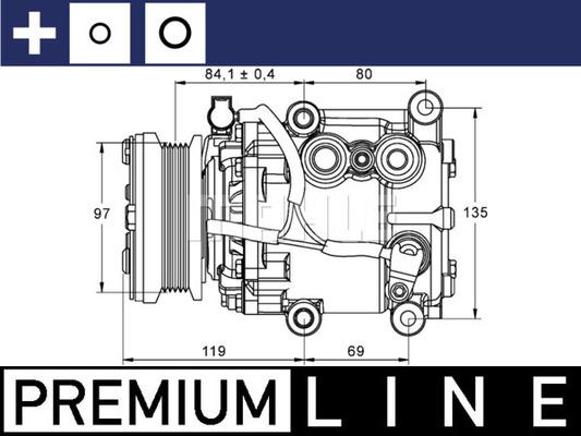 MAHLE ACP 106 000P - Компресор, климатизация vvparts.bg