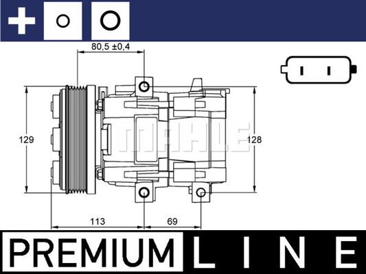 MAHLE ACP 101 000P - Компресор, климатизация vvparts.bg