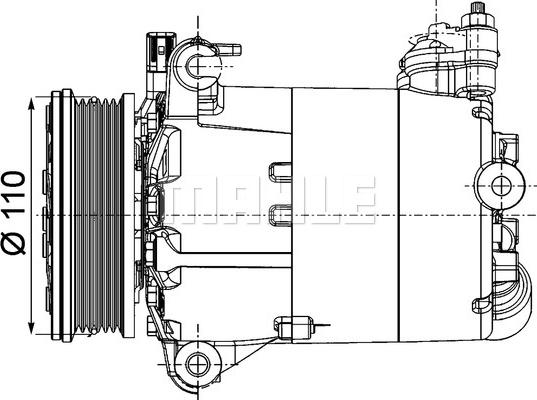 MAHLE ACP 1357 000P - Компресор, климатизация vvparts.bg